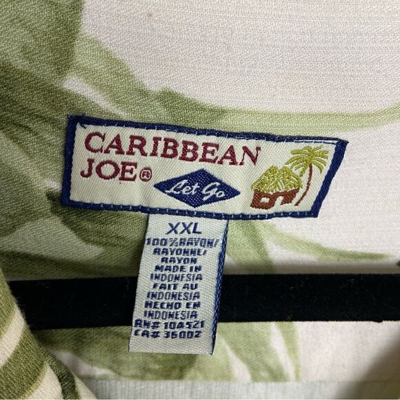 Caribbean Joe Mens XXL Hawaiian Shirt Vacation Tropical Resort Cruise Luau Beach - Picture 3 of 12